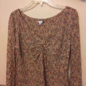 PAIGE LONG SLEEVE KNIT TOP SIZE M